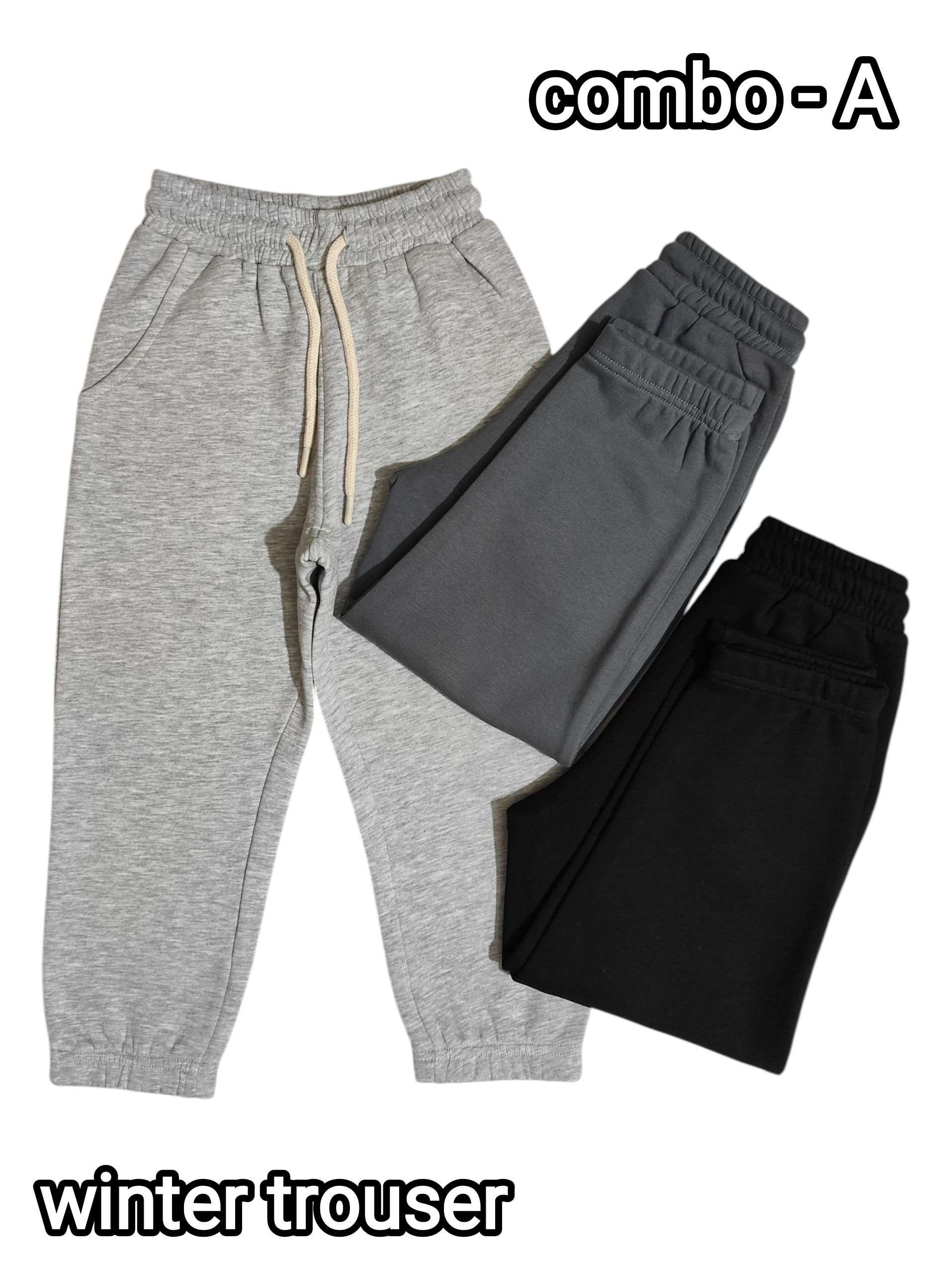 winter trouser, one side brush trouser, inside brush trouser,